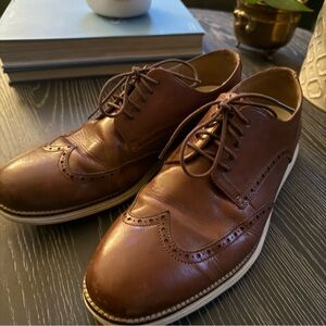 Men's ØriginalGrand Energyweave Wingtip Oxfords British Tan Ivory Size 13 M